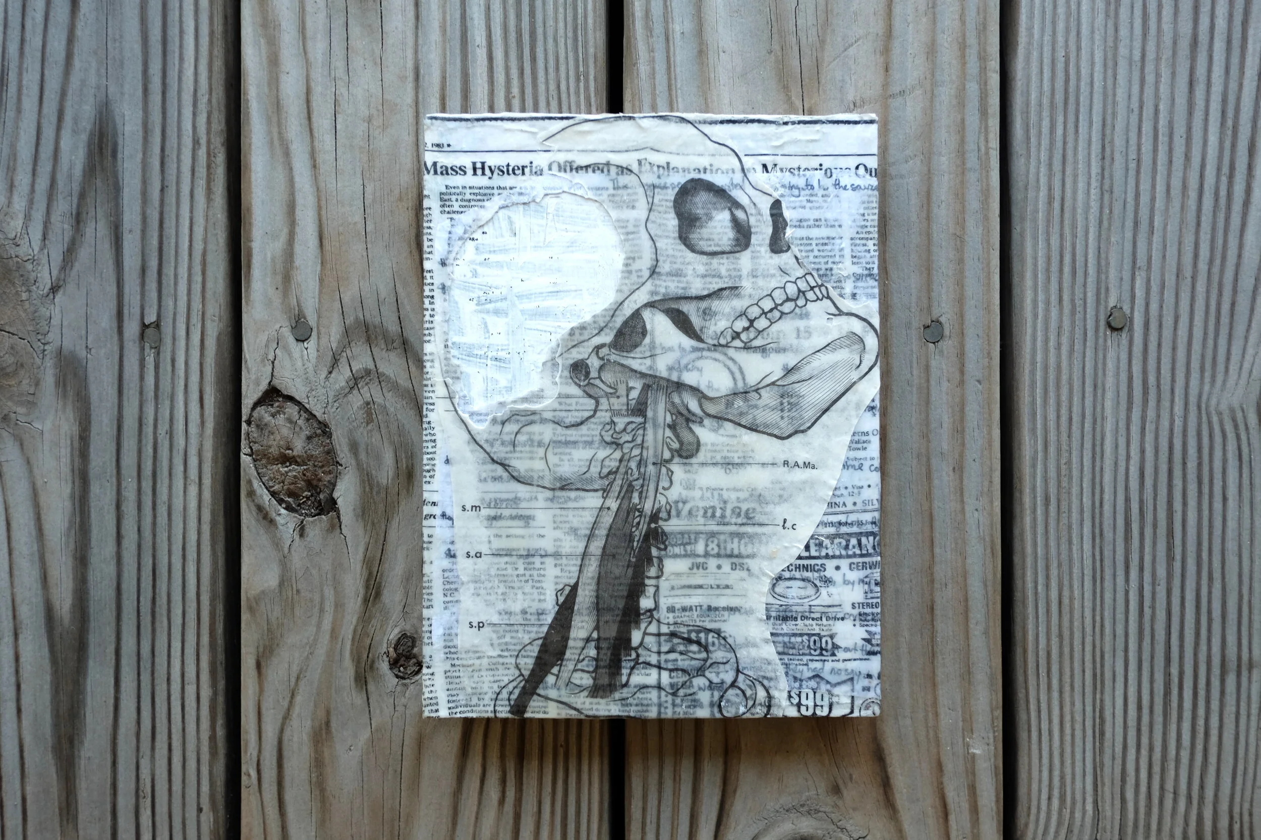 Lauren Guilmette, Mass Hysteria (2017)- Polymer/Acrylic on Panel