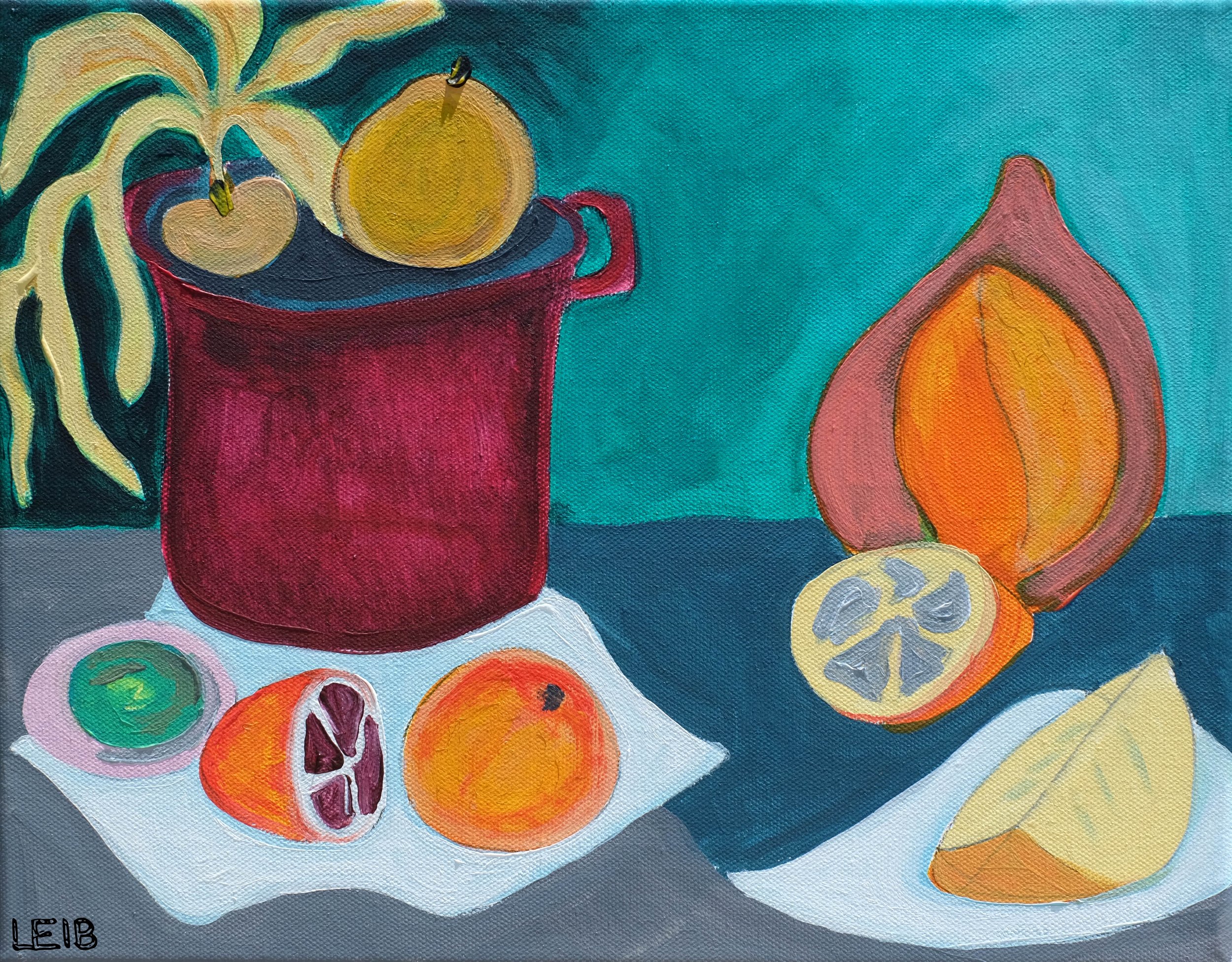 Still Life with Rotten Fruit (Green)