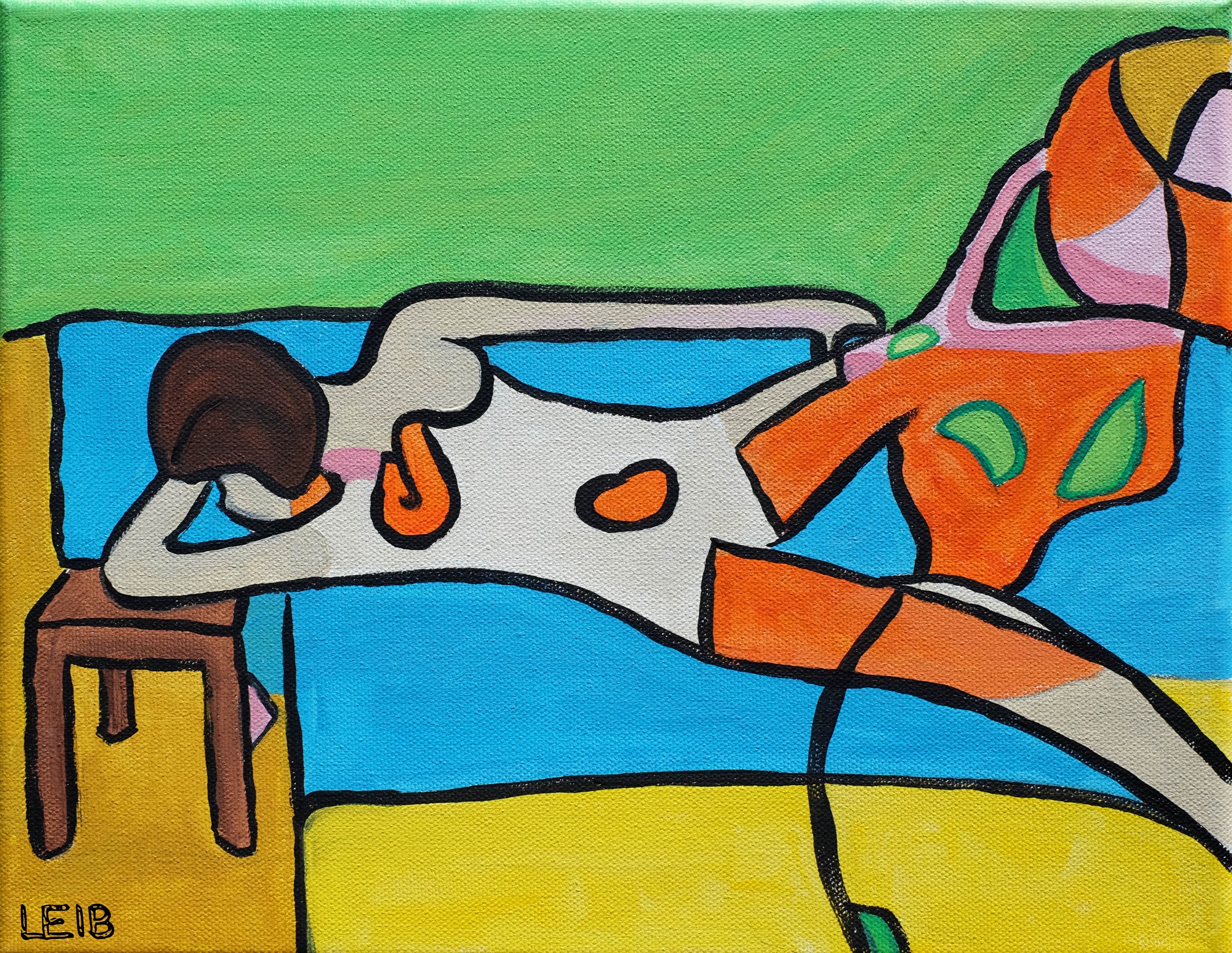 Reclining Figure (Lime Green)