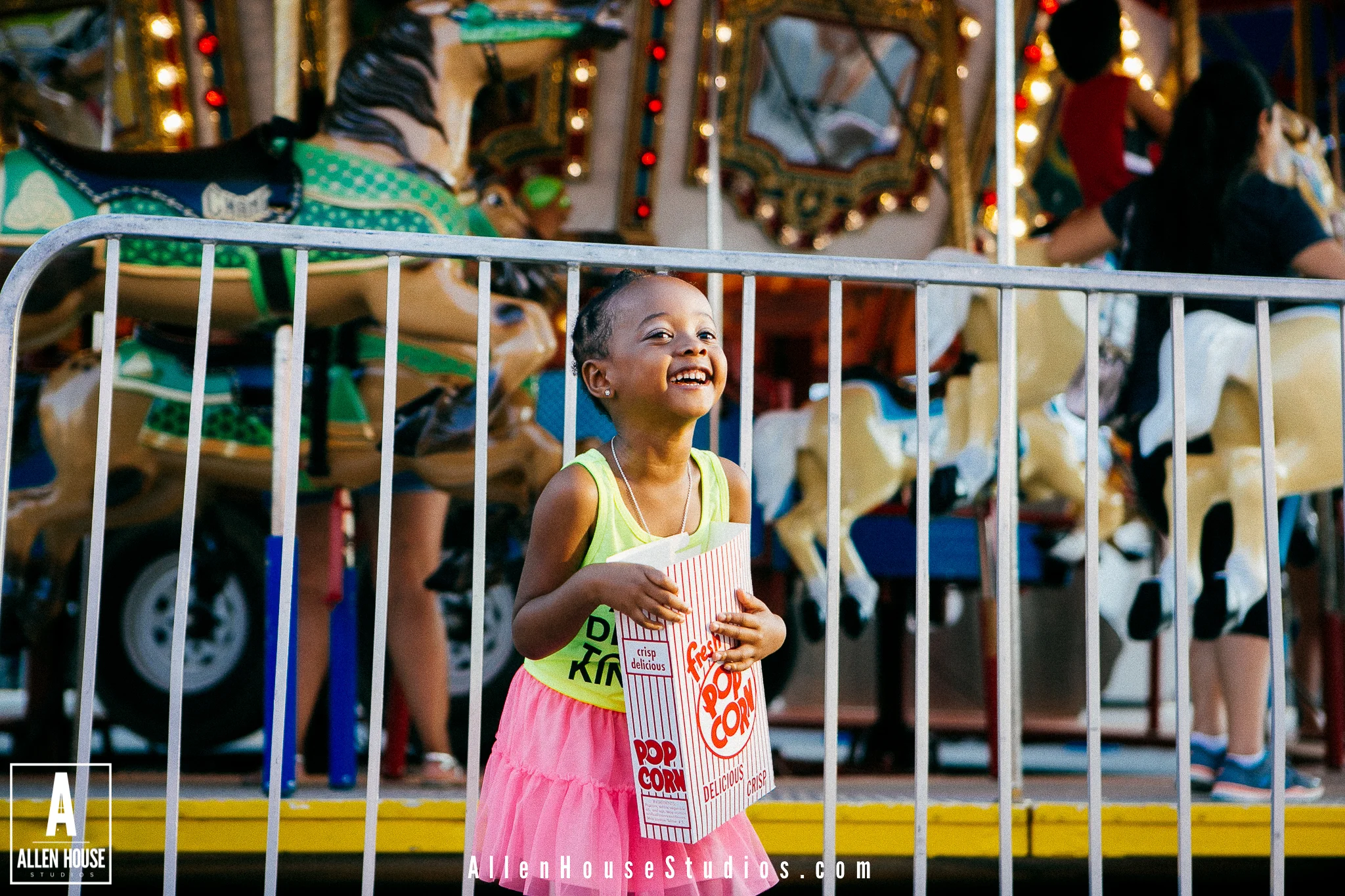 Carter Kree 4 Year Old Portrait Session at The Carnival