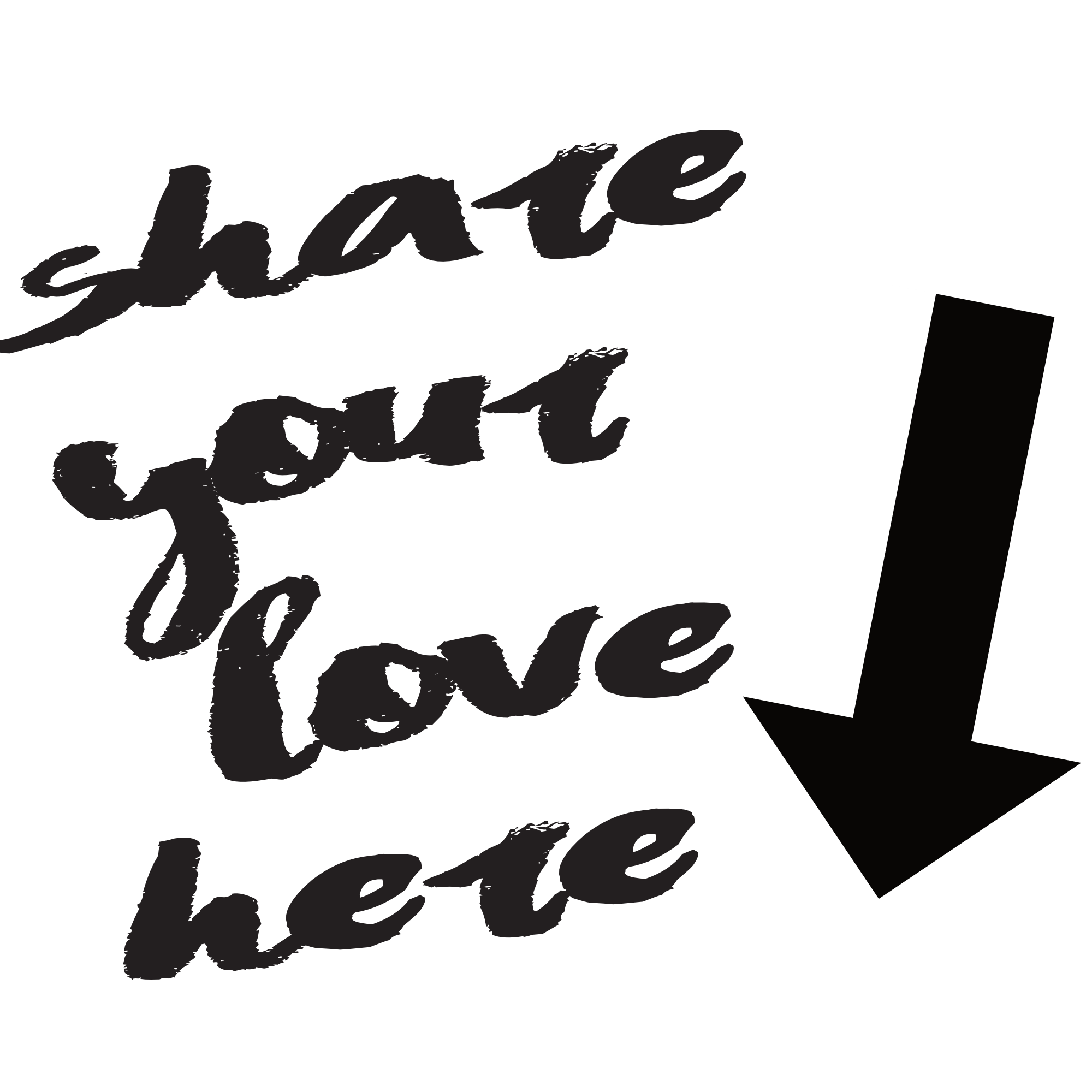 share your love here (downward arrow)