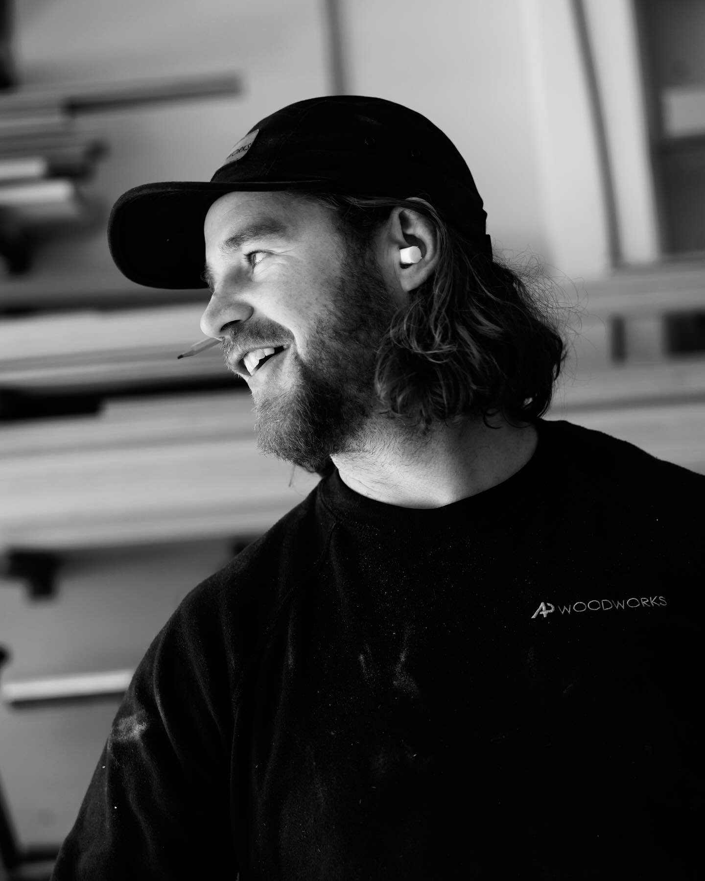 One of the best in the biz, @drewpatrickdevlin . This month marks ten years with @apwoodworks ! Drew is an extremely talented woodworker, an excellent leader and a self starter who always finds a way to get the job done. Quick with a joke, he keeps