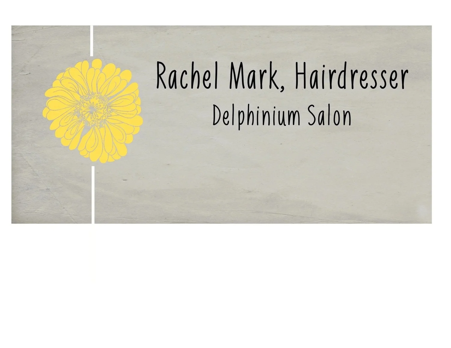 Rachel Mark Hairdresser, Delphinium salon