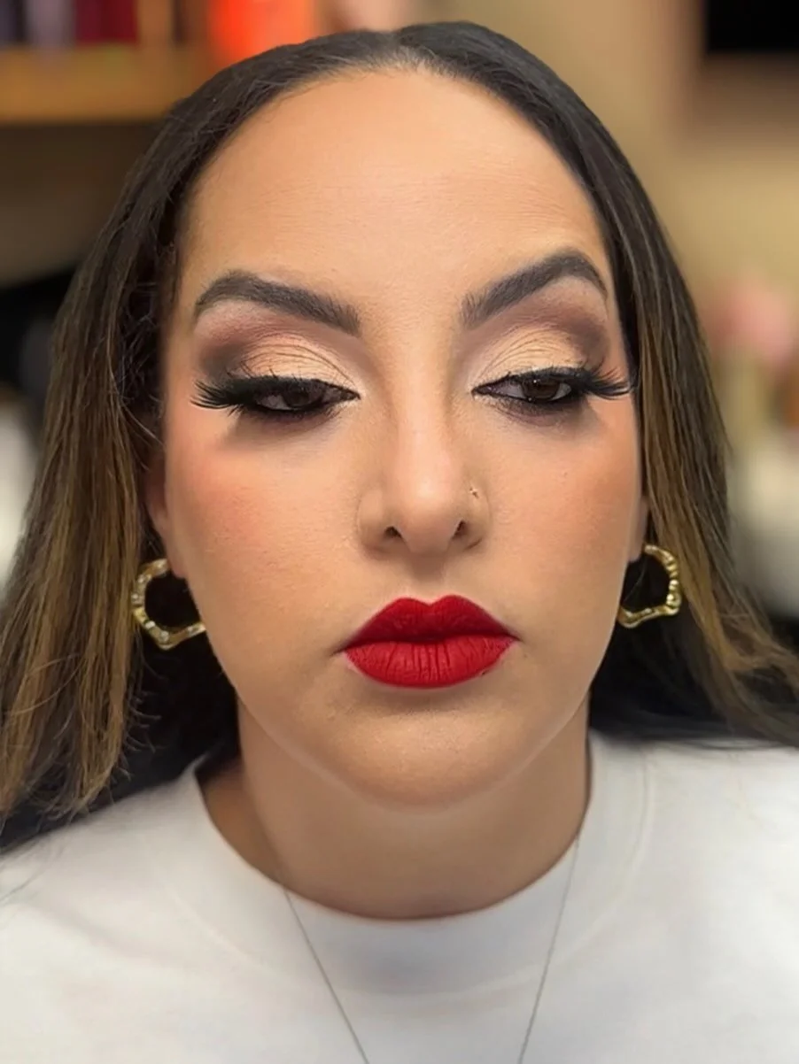 When our bride asks for a red lip moment ✨ Happy Shower day to our beautiful bride Alyssa 💋&hearts;️Can't wait until your big day!