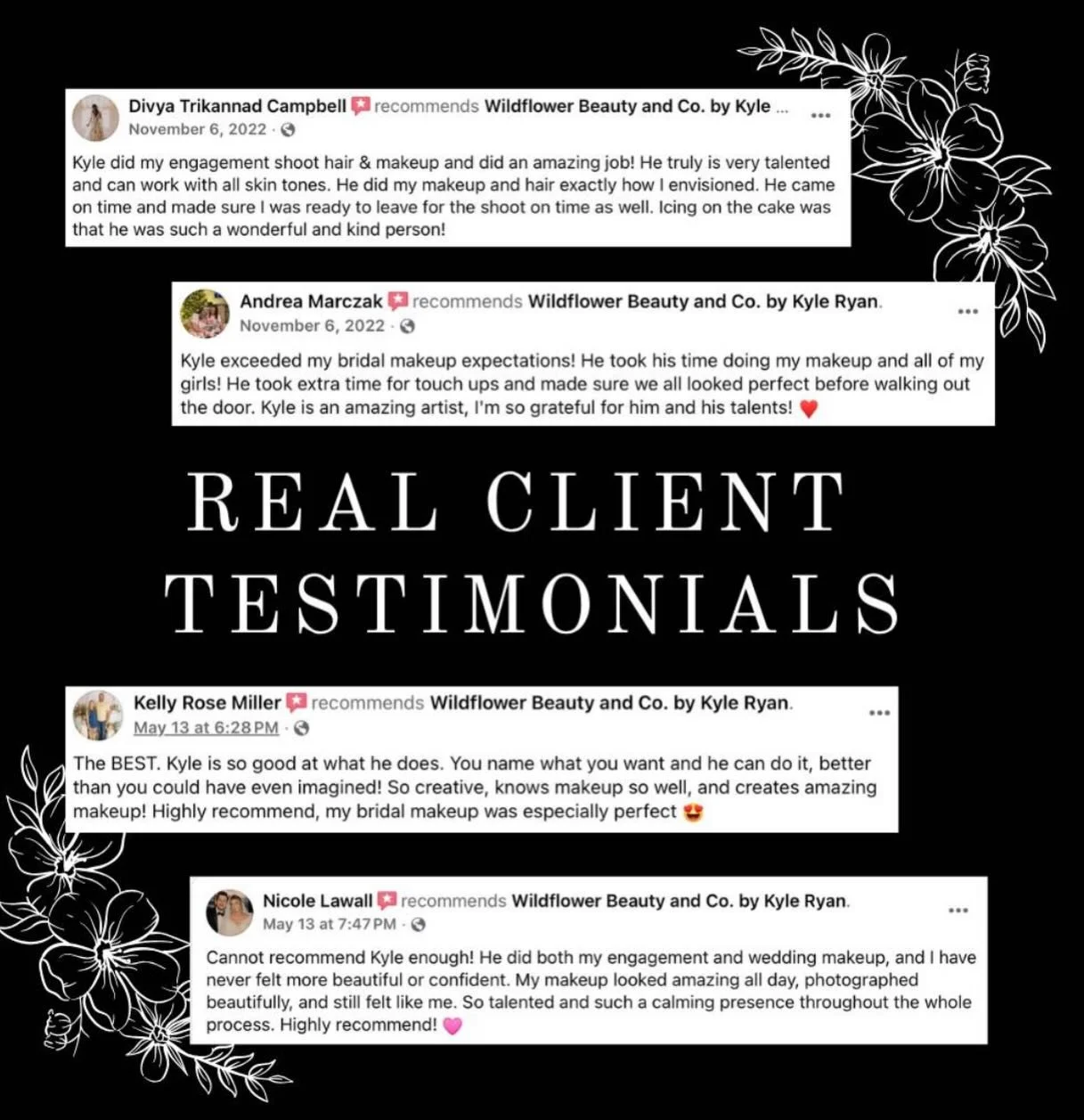 ✨ Nothing means more than hearing how confident and beautiful my brides feel on their wedding day. ✨
Thank you for trusting me to be part of such a special moment. Helping brides feel radiant, confident, and camera-ready is why I love what I do. 💕💄