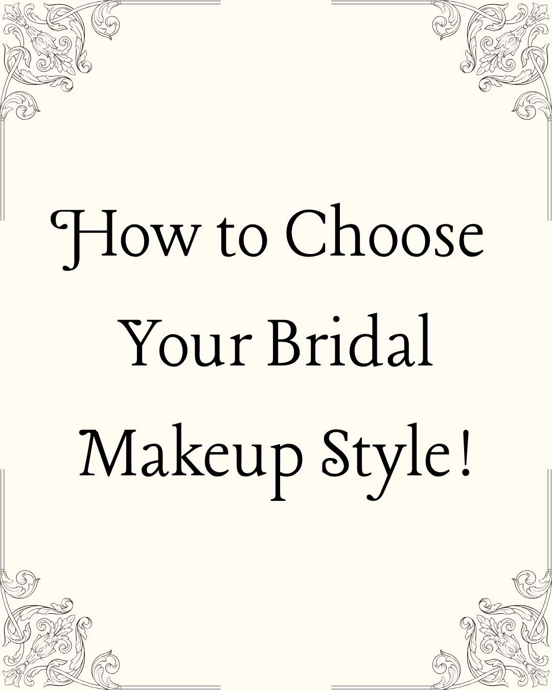 Your bridal makeup should feel like you - just elevated✨

Here&rsquo;s a few tips to help you find the perfect bridal look for your big day! 🤍💍

Save this post for your bridal beauty planning!
