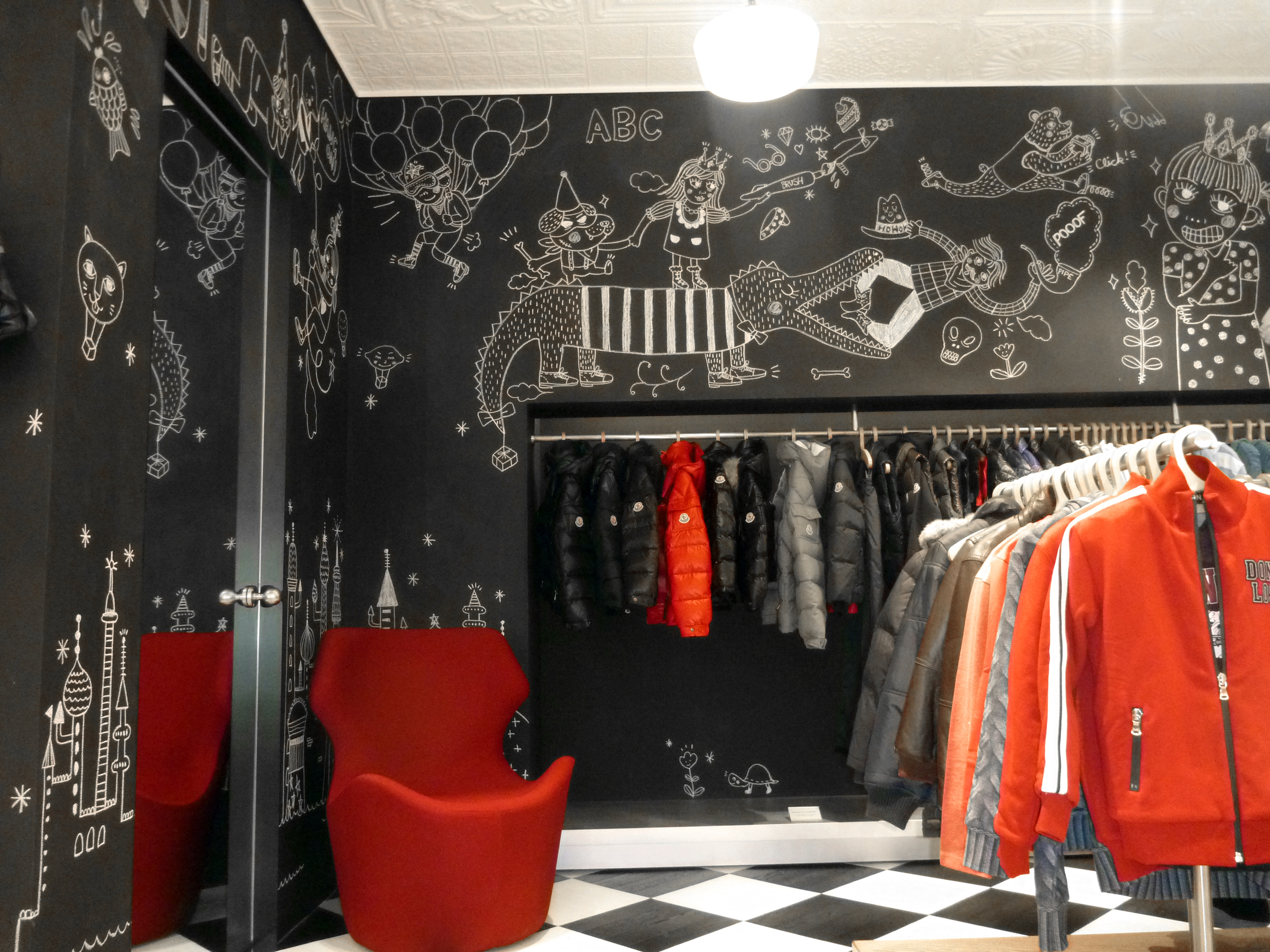  Wall Illustration by Illustrator, Jessica Lee. 