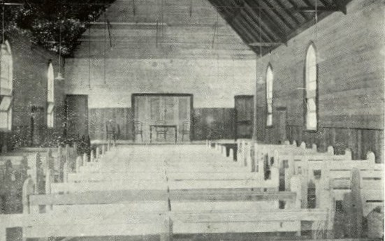 The interior before Sunday morning
