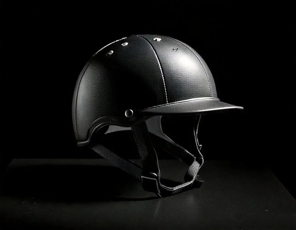 Firefly+black+on+black+premium+photograph+of+horse+riding+helmet,+black+on+black+tones,+showing+just+(2).jpg