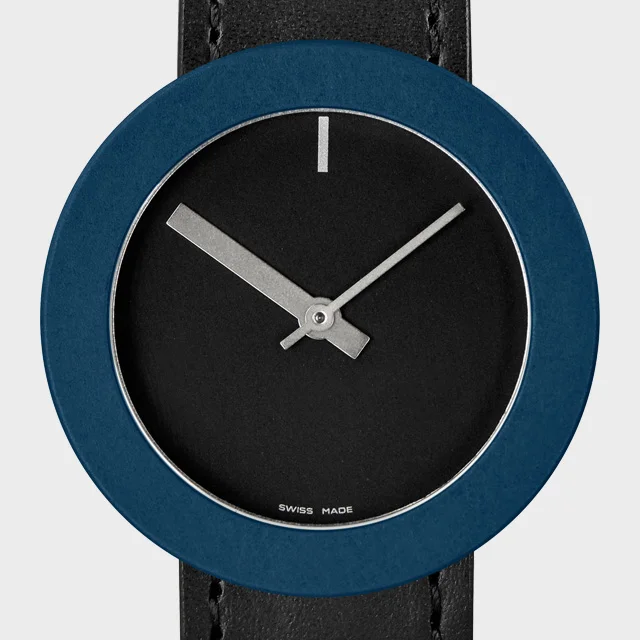 Pierre Junod watch with navy bezel