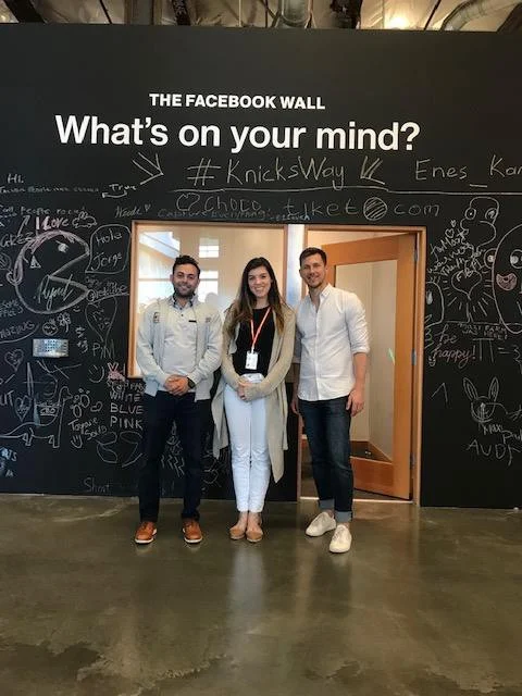 Mohamed Alaoudi, Alexandra Clare and me at Facebook.