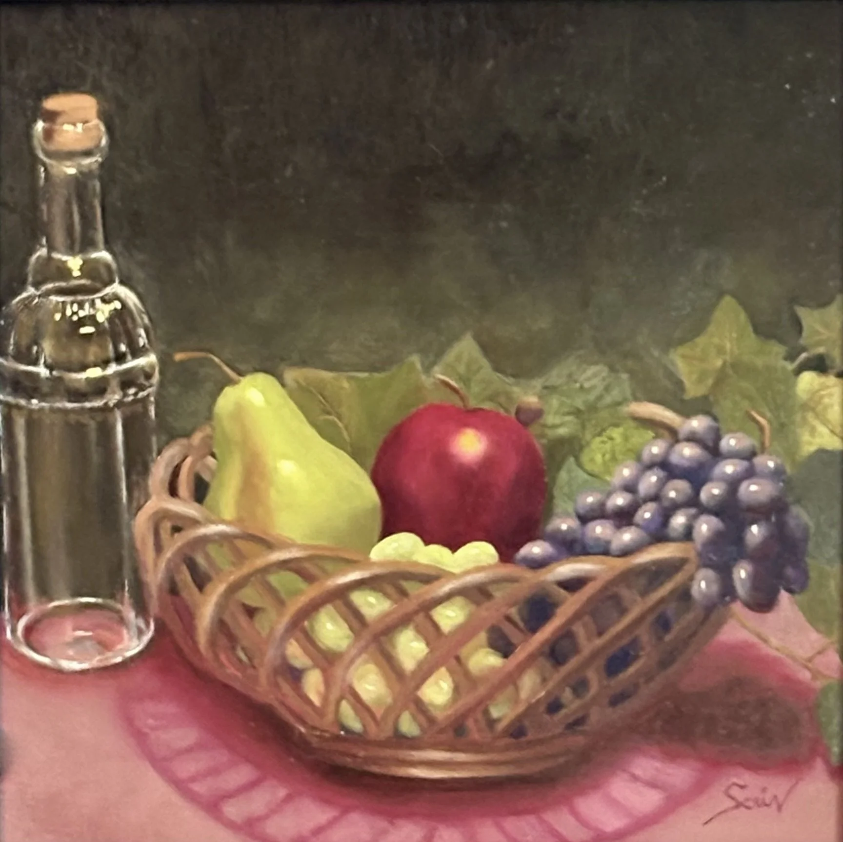 Fruit and Glass Bottle
