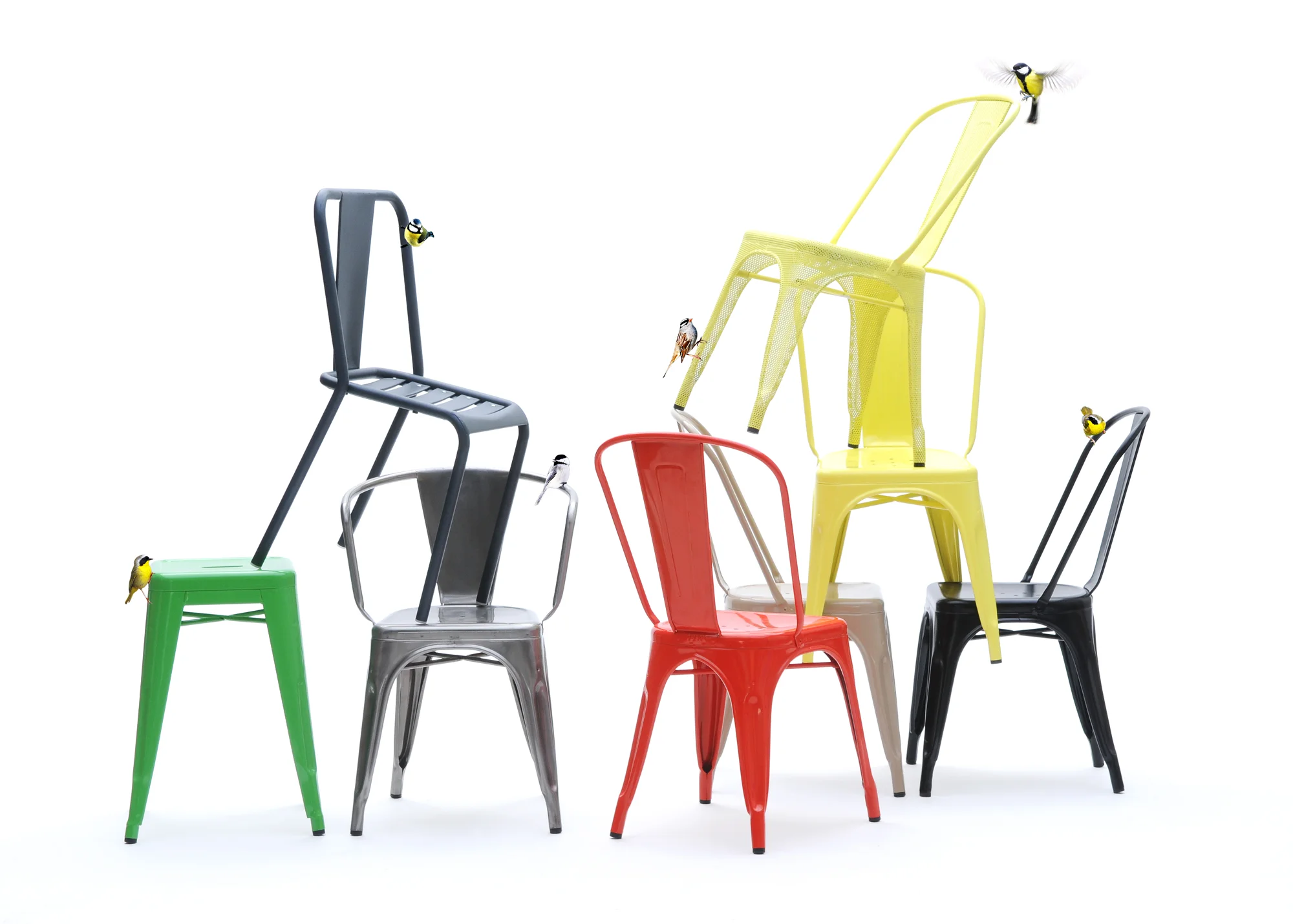La chaise Modèle A - Tolix