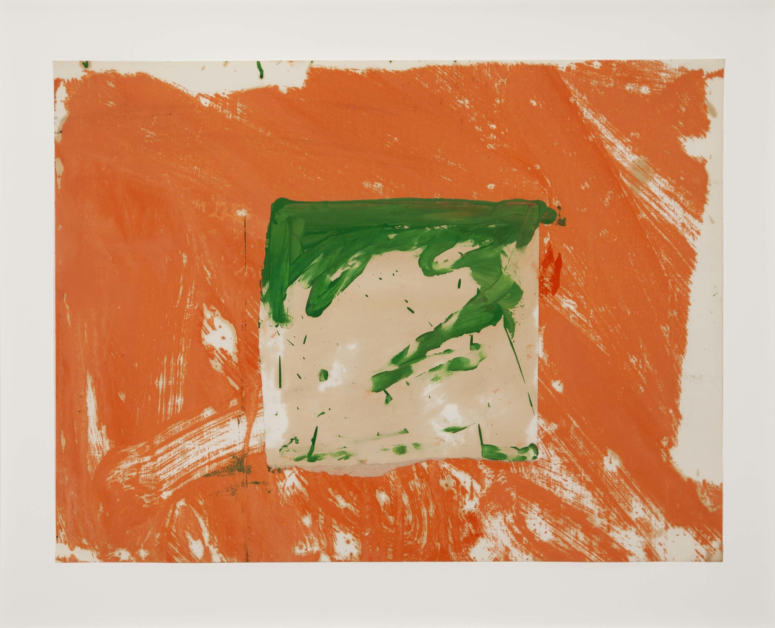 1963, "Untitled", paint-collage on paper, 45.7x61cm
