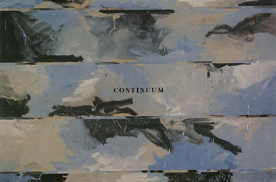 1989, "Continuum", oil on canvas, 203x305cm