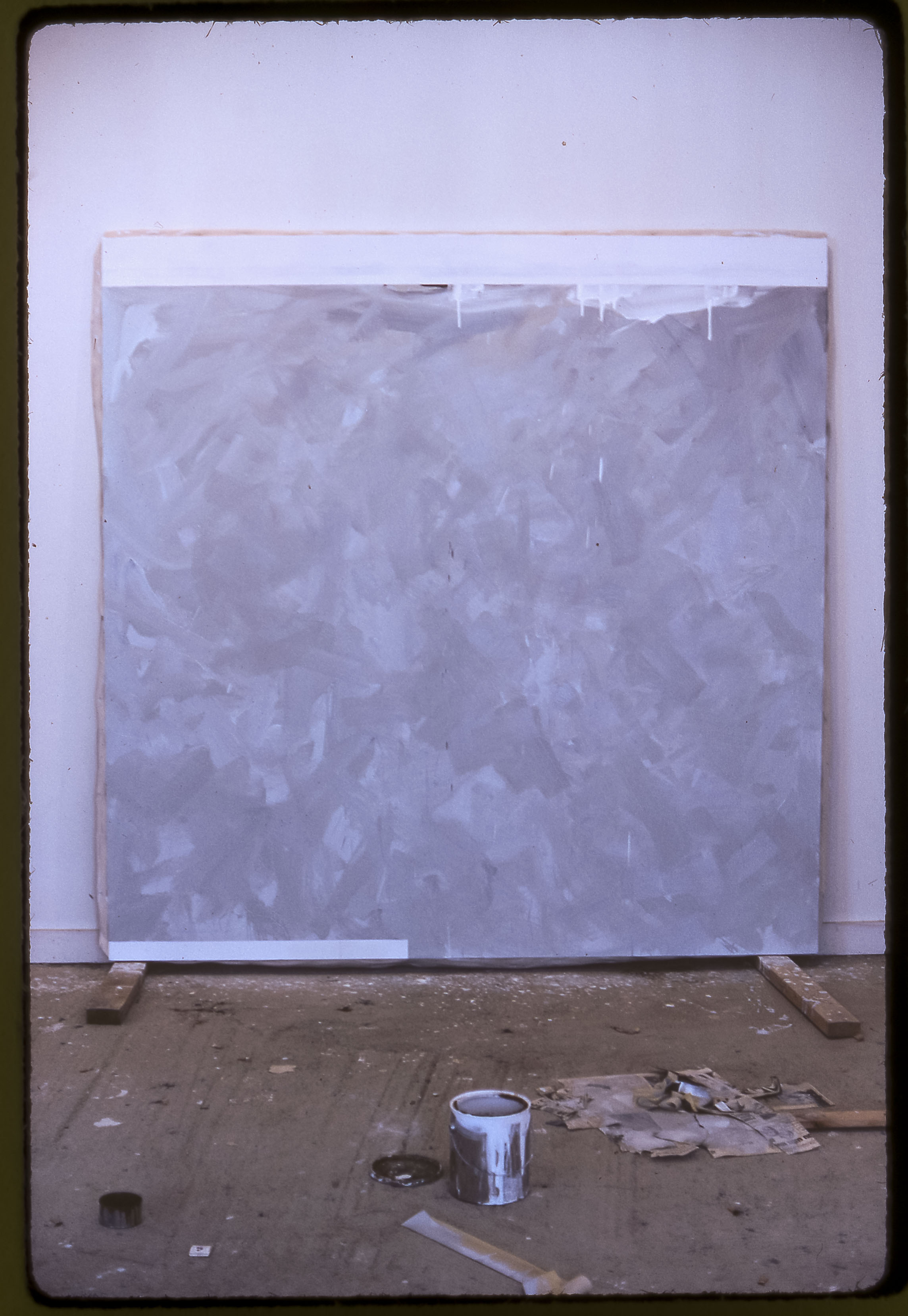 1973, "Marqueur #5-Marker #5", oil on canvas 203.2x203.2 cm