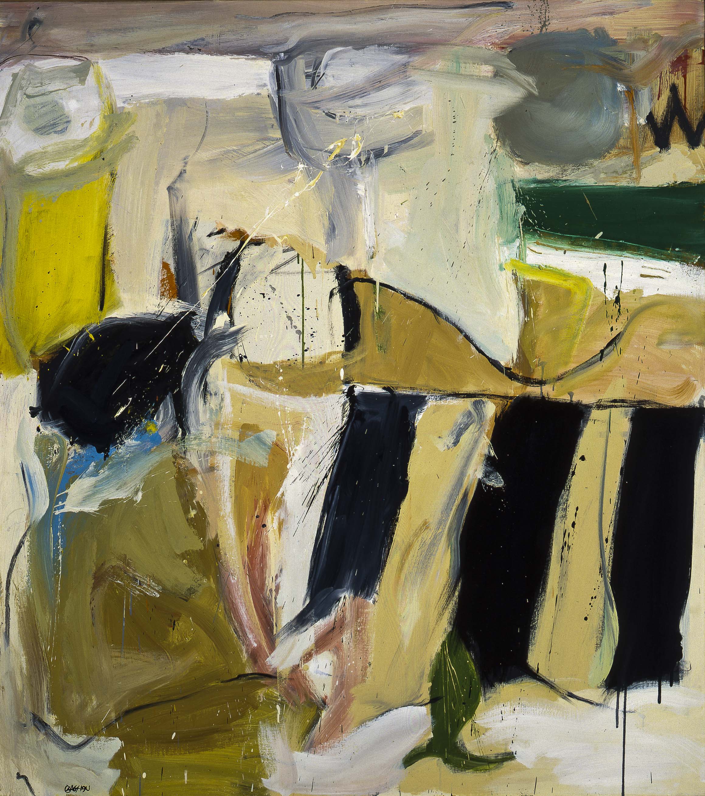 1962, "Février-February", oil on canvas 147.5x132 cm