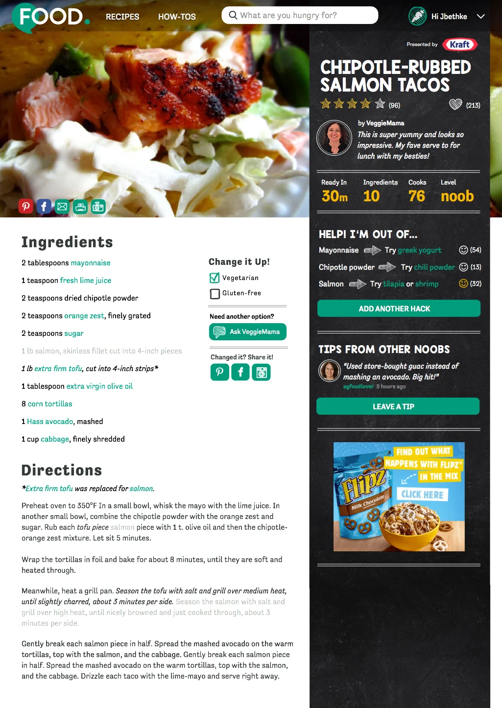 Food.com Recipe Concept Web