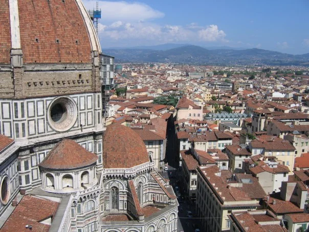 A view of the Duomo from Giotto's Campanile, Florence, Italy