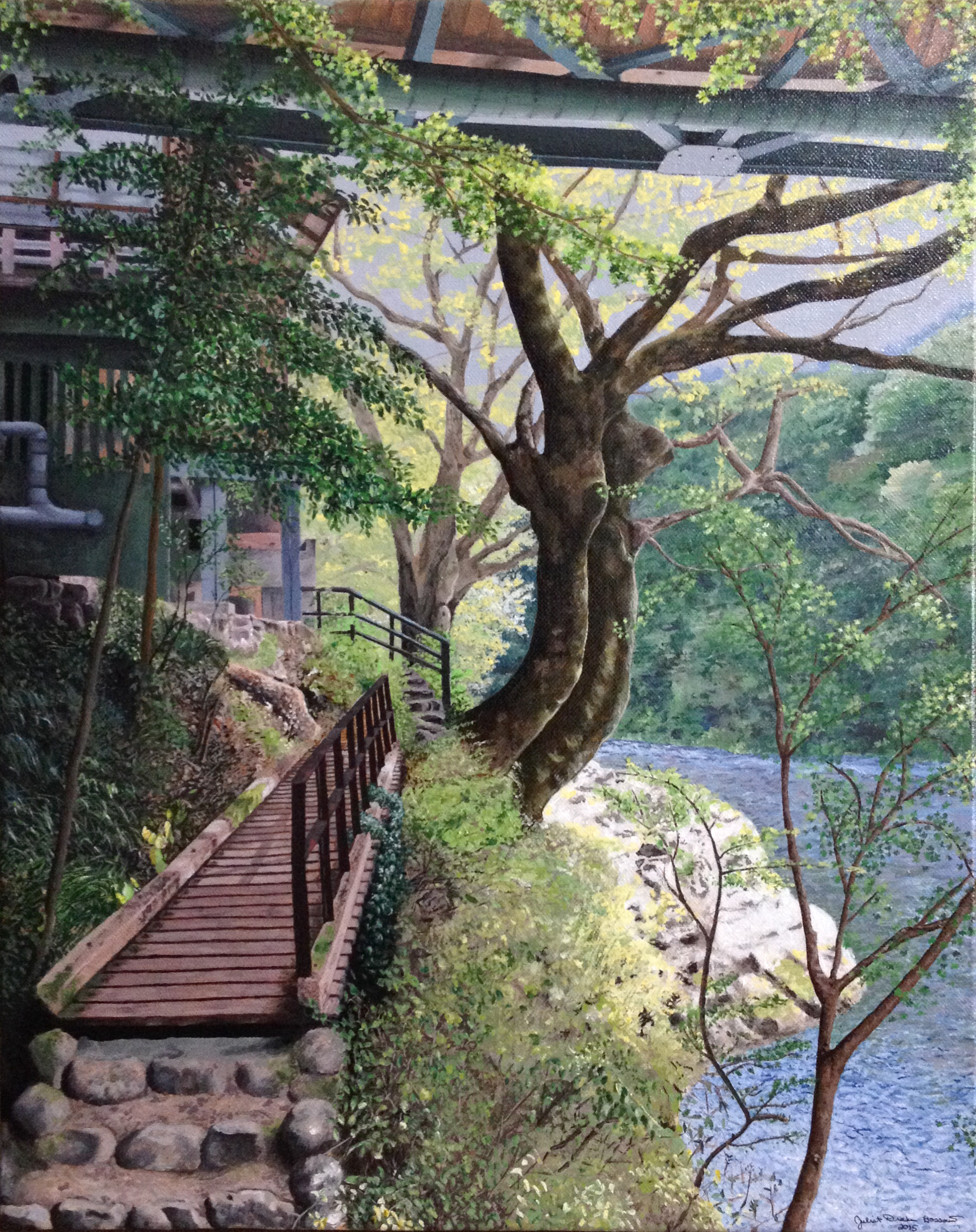 "By the Tama River in Ome"
