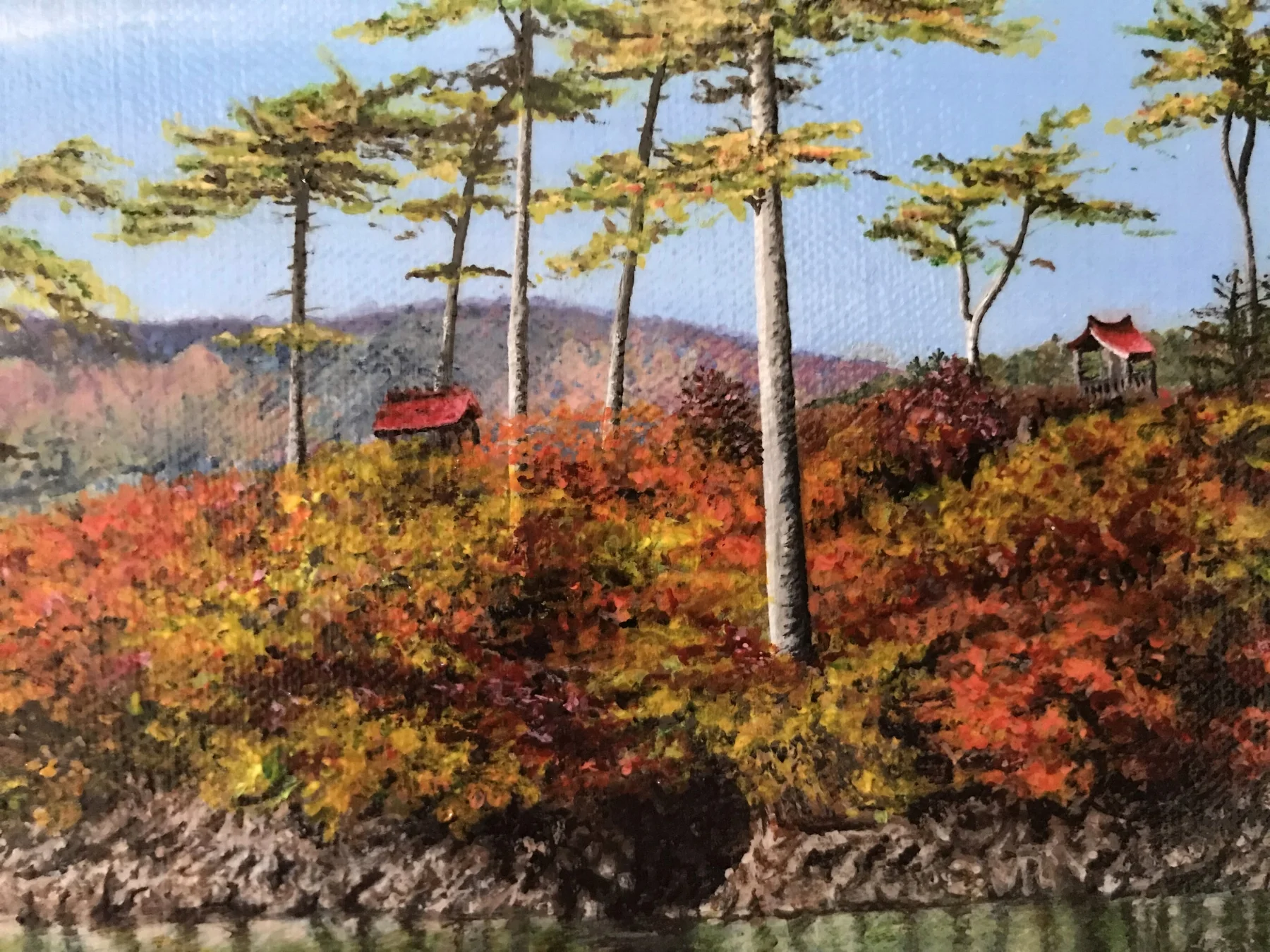 "Lake Towada" - detail