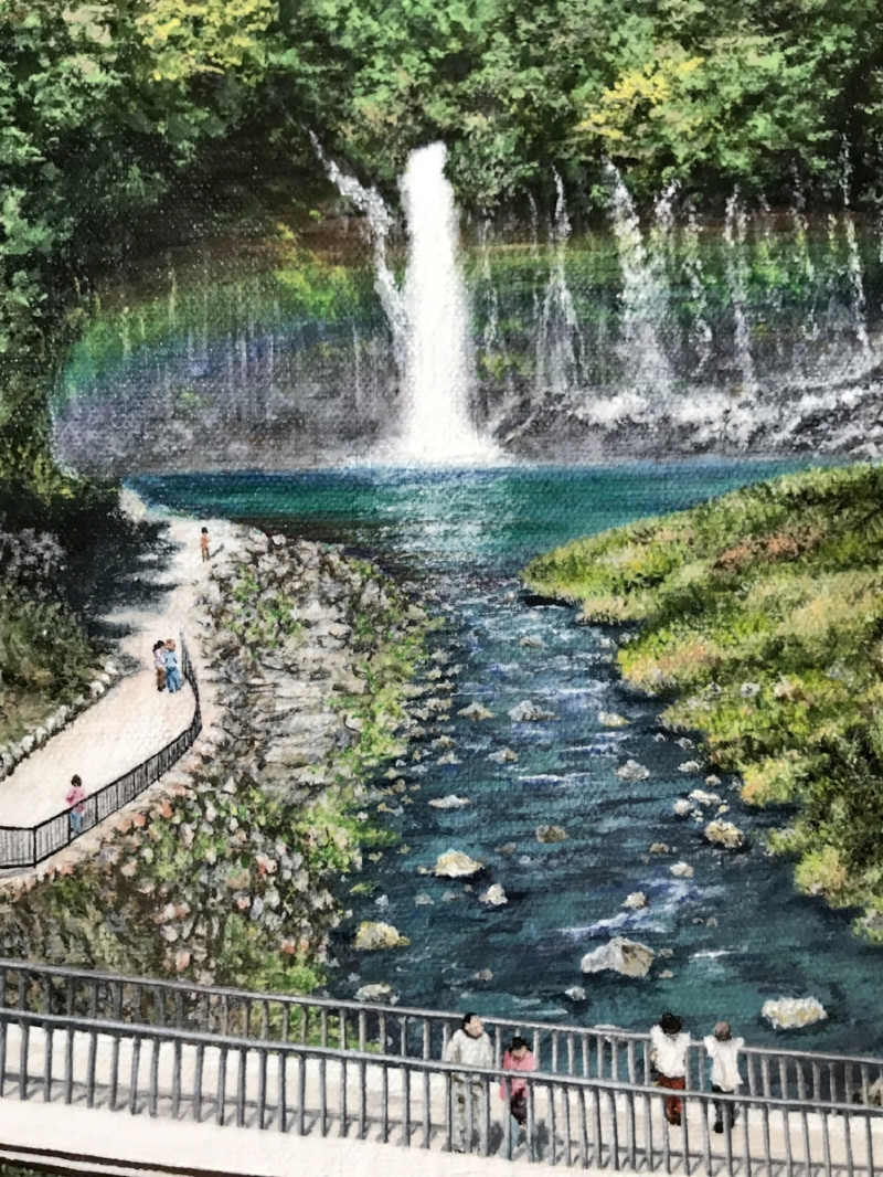 "Shiraito Falls" - detail