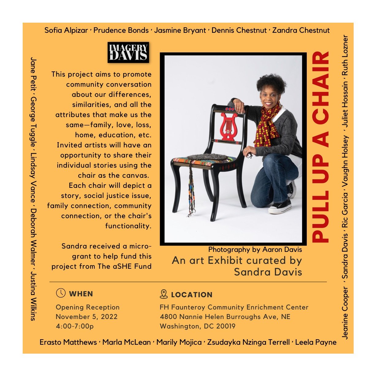 "Pull Up a Chair" Opening Reception