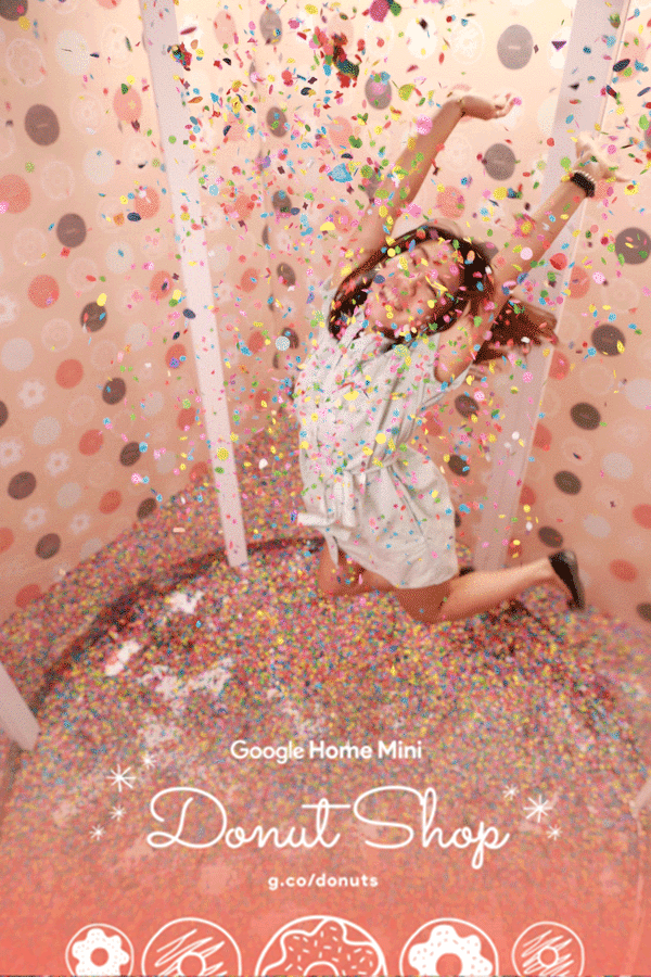 GOOGLE HOME MINI DONUT SHOP 