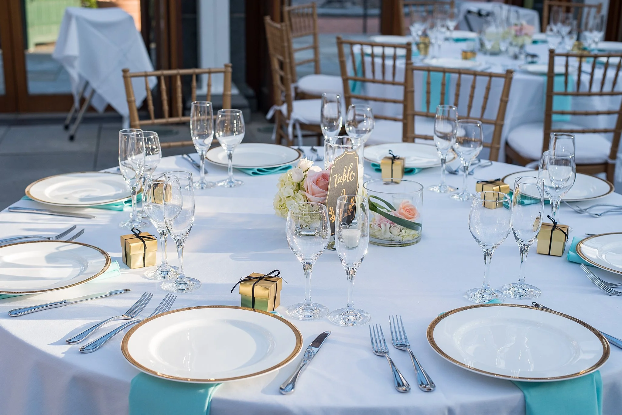 wedding reception at tower hill botanic garden