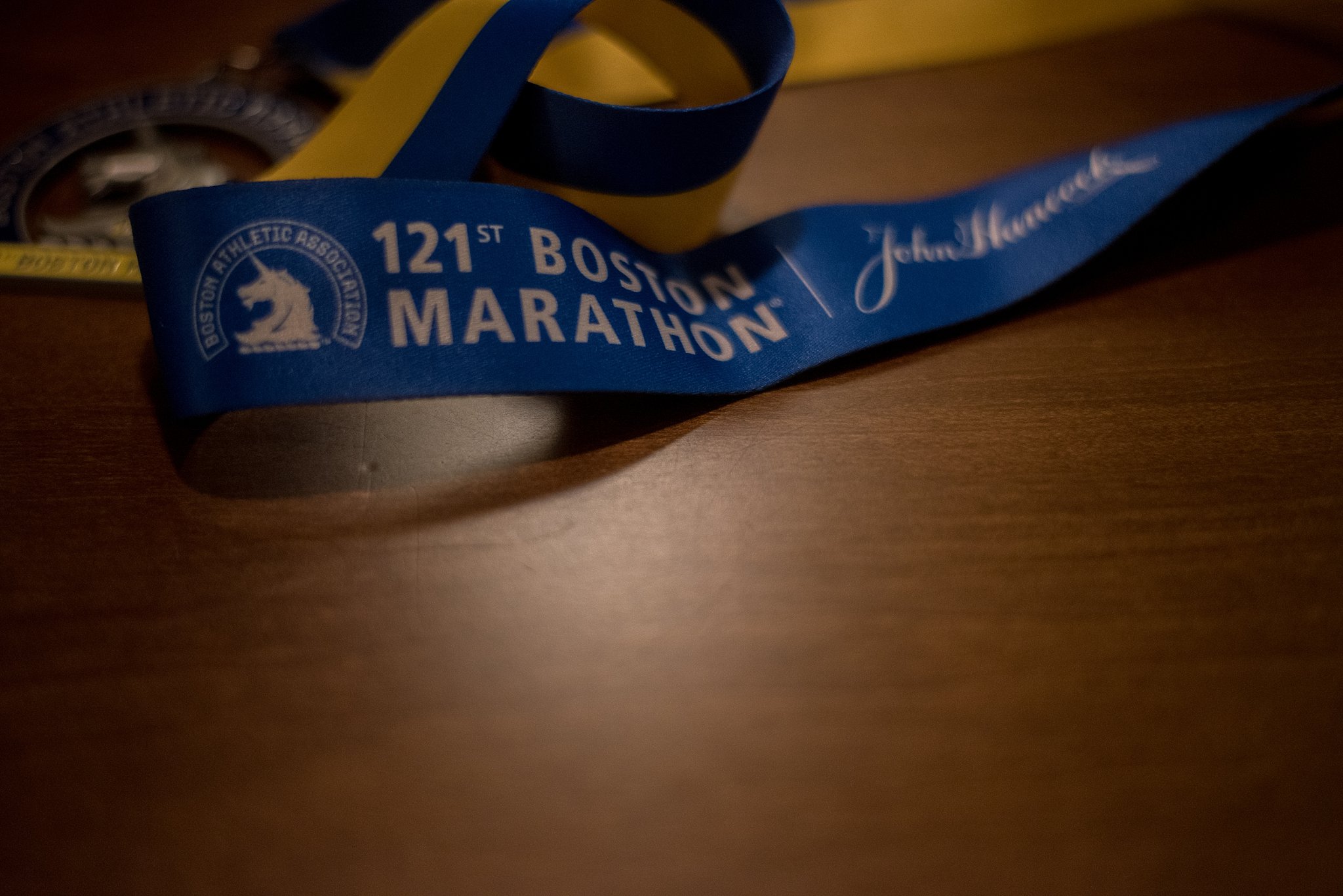 Medal for competing in Boston Marathon