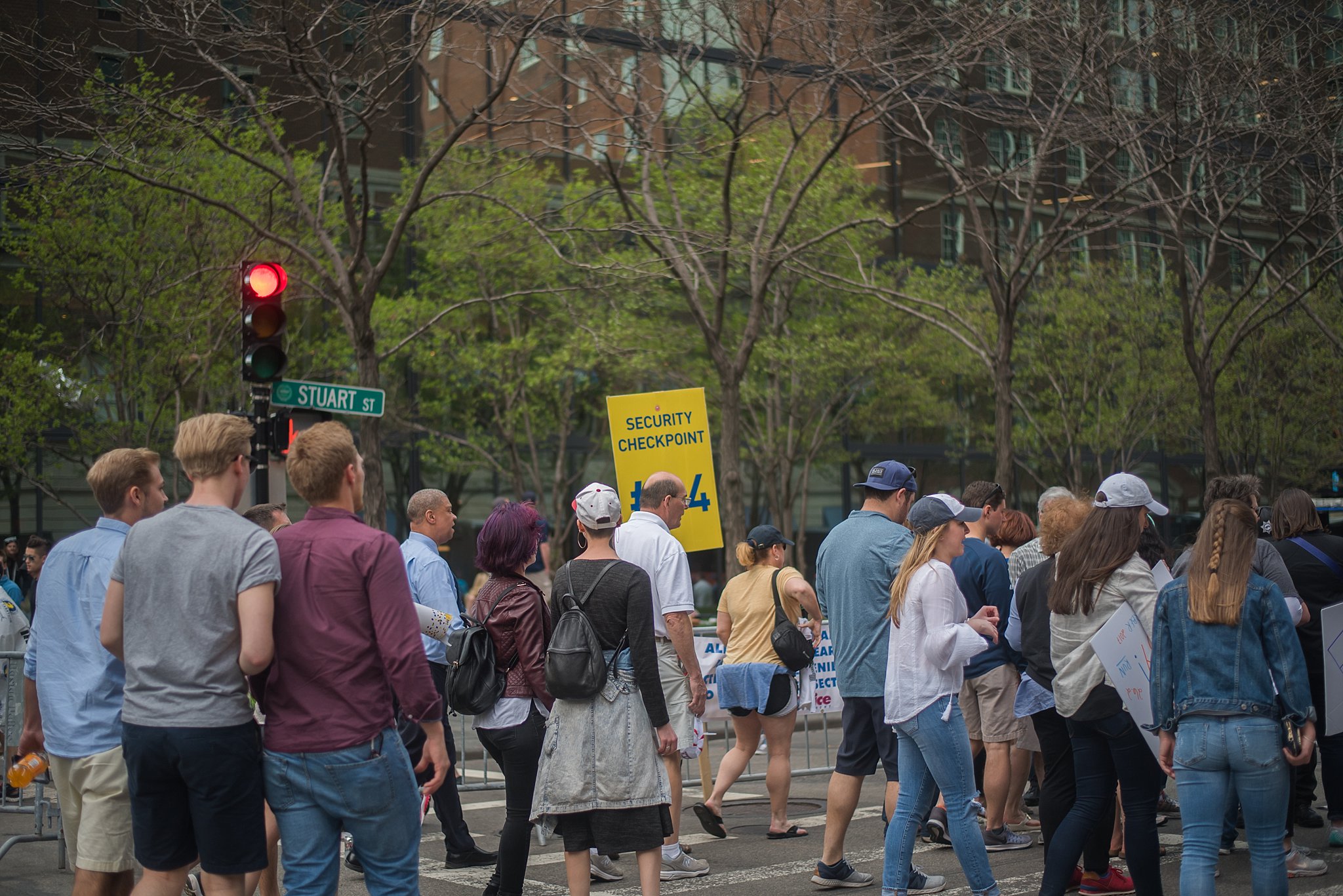 Boston Marathon crowd