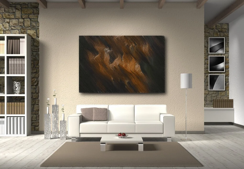 Wildebeest Migration abstract artwork on canvas and fine art prints