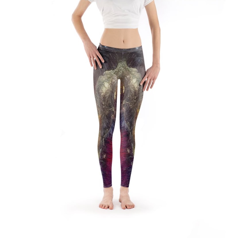 Designer Pure Abstract Leggings Front View