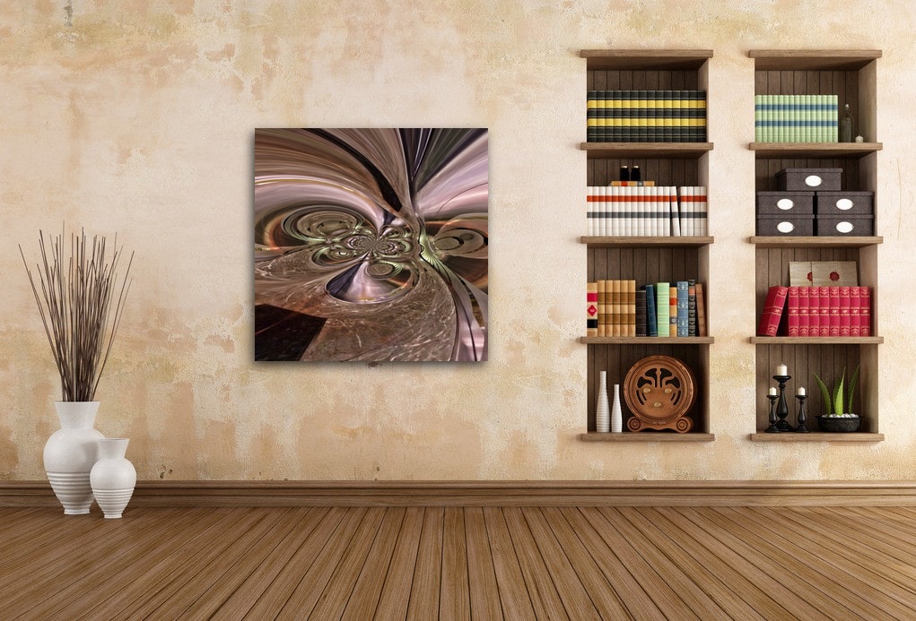 Fluidity abstract artwork in situ