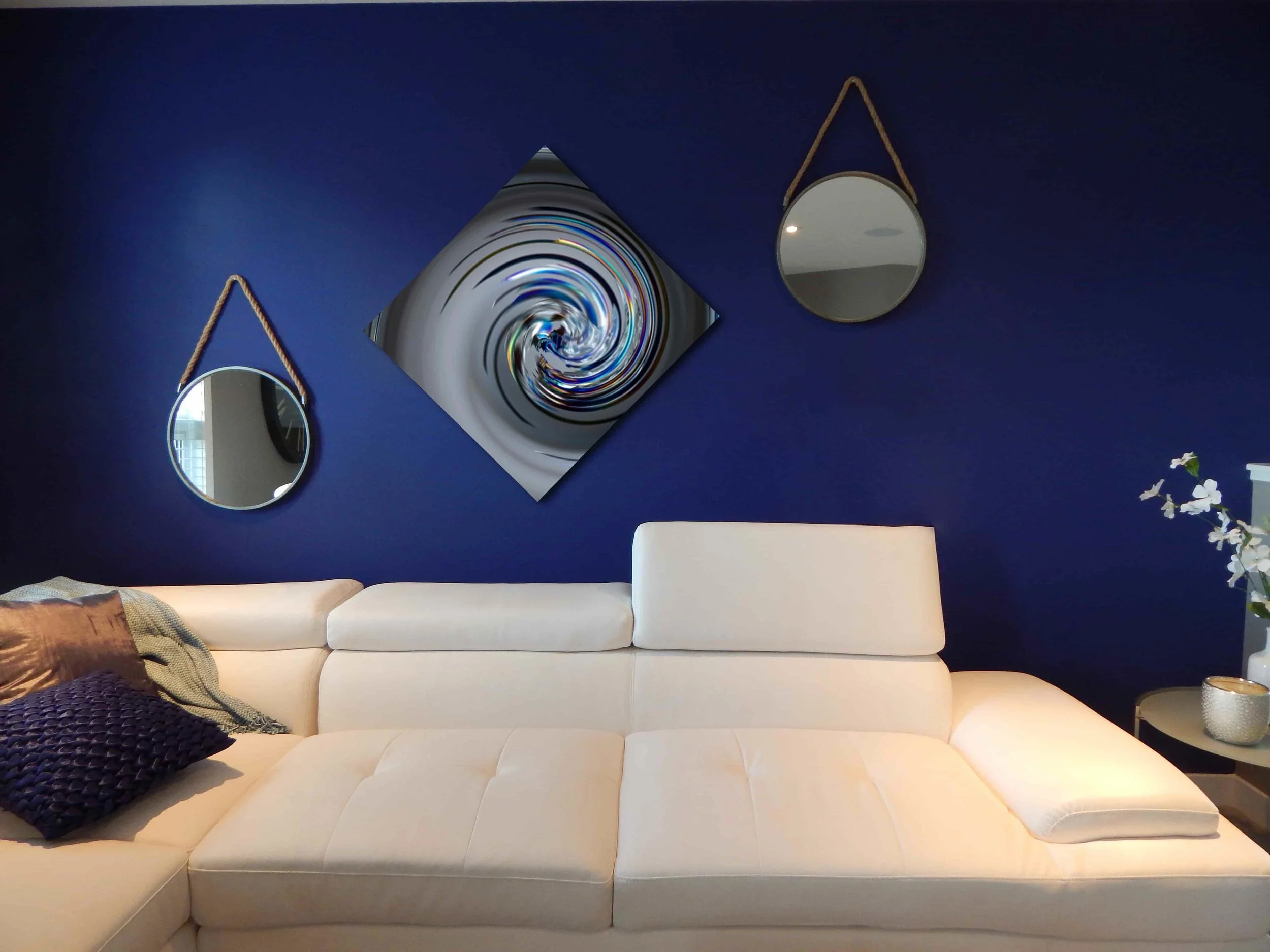 Steel Feathers abstract artwork available on alu-dibond and metallic fine art prints