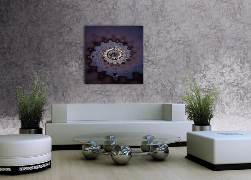 Liquid Cogs abstract artwork available as alu-dibond and metallic fine art prints