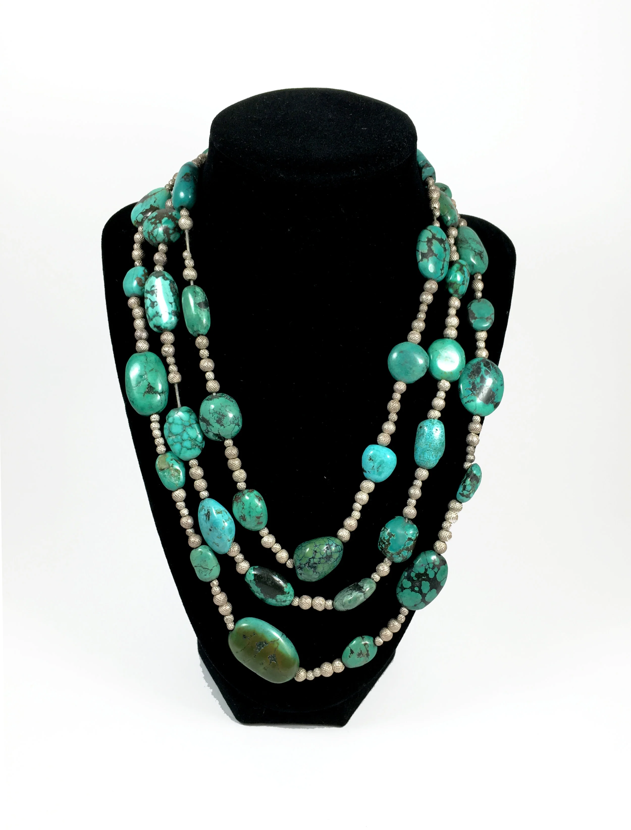 Antique Indian Silver and Turquoise 