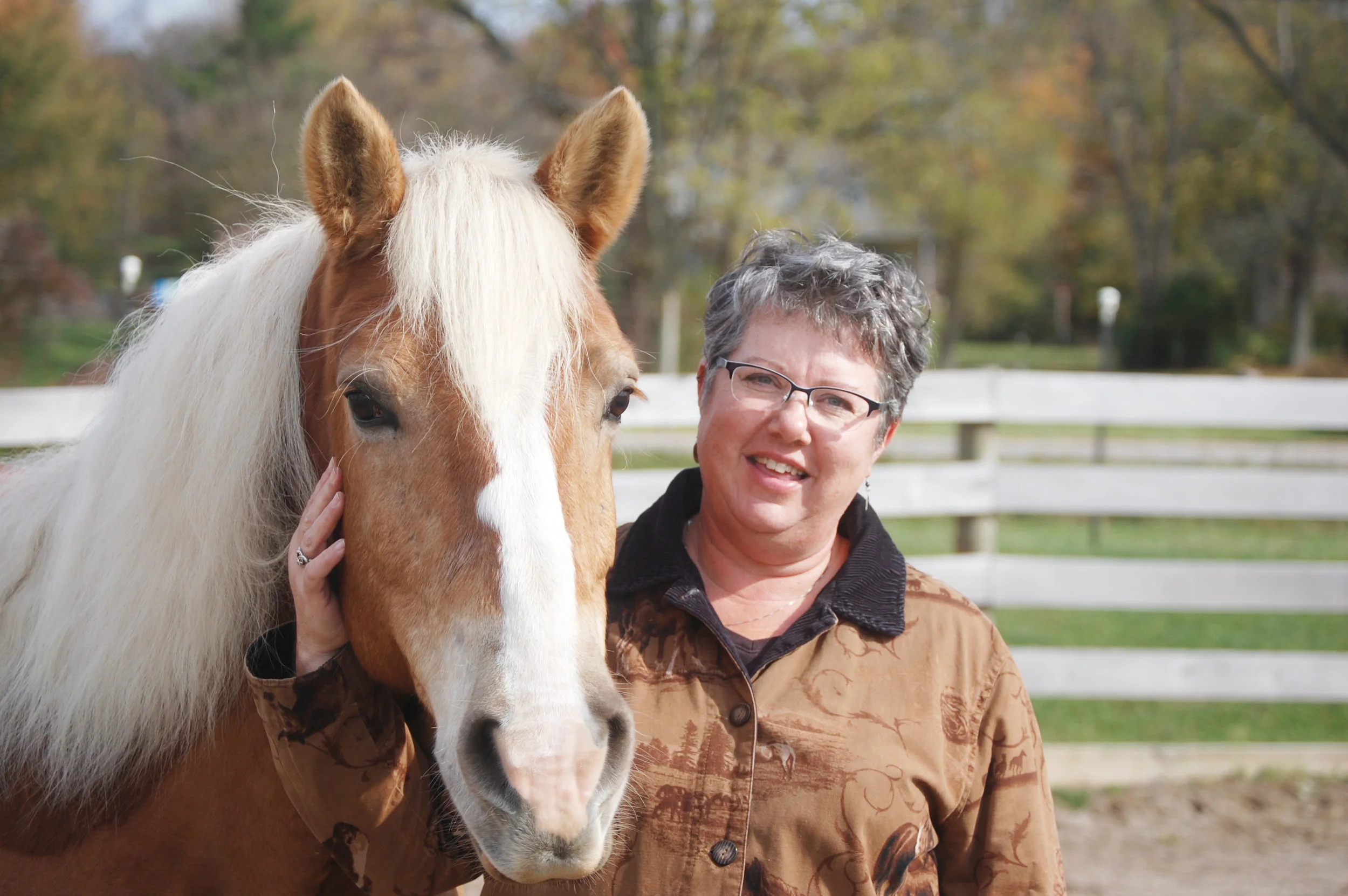 Me and Macy, my haflinger.