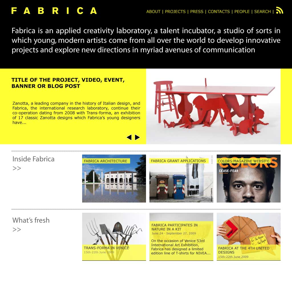 Home page