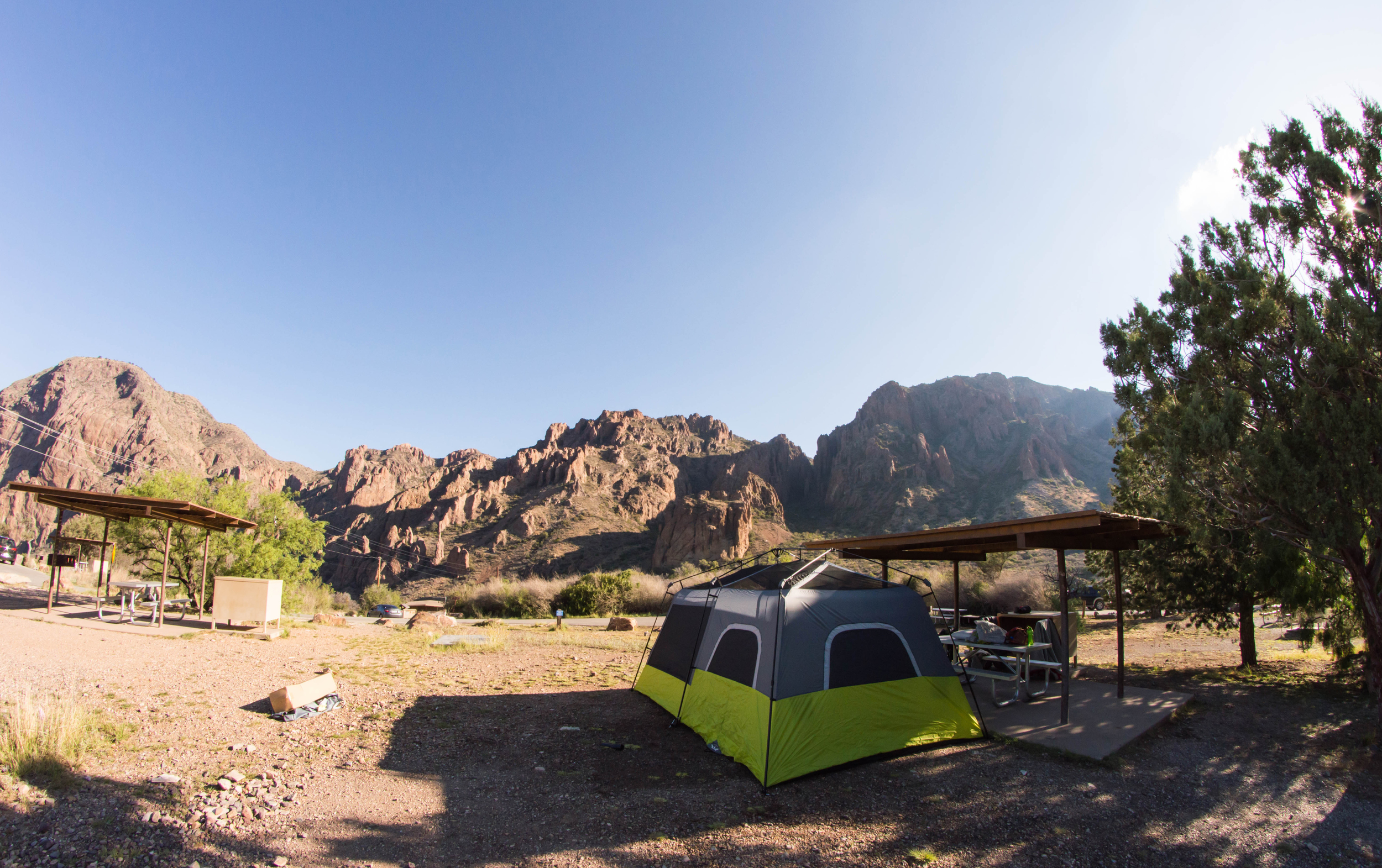 Campsite at Chisos Basin