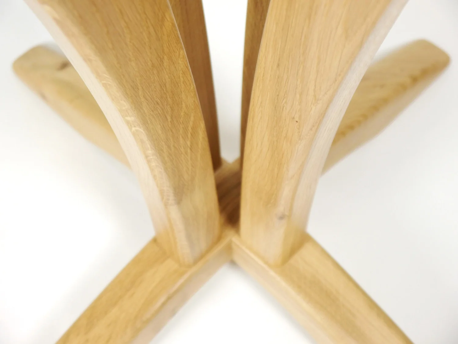 Leg Detail of Flecky Beech Side Table by Alasdair Wallace Furniture Maker