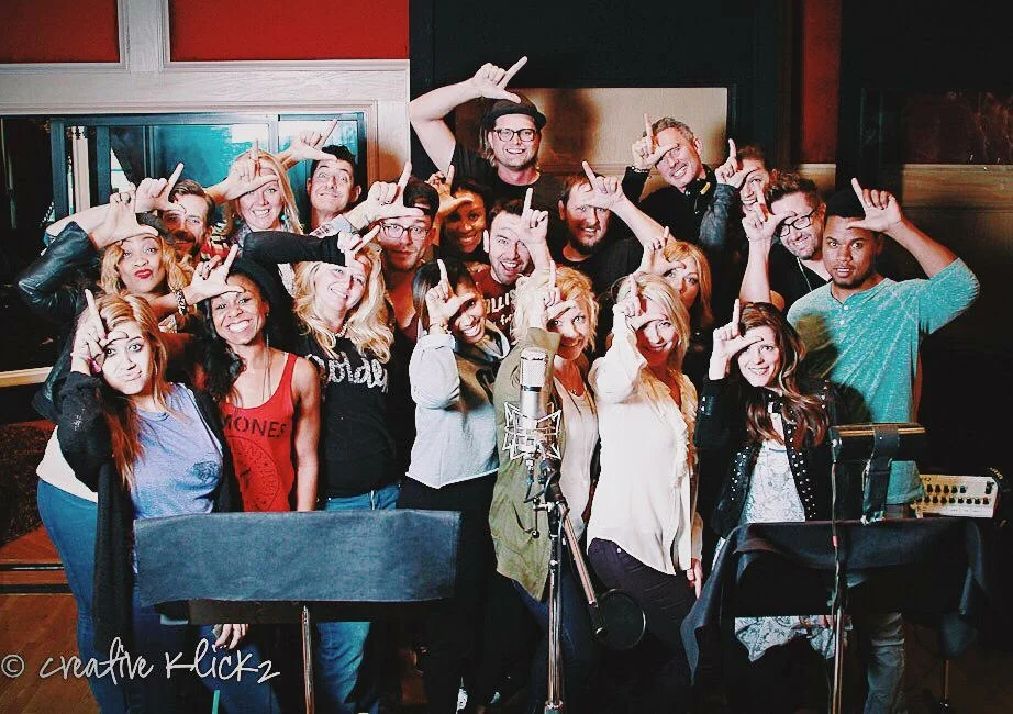  ...The GLEE background singers and music team