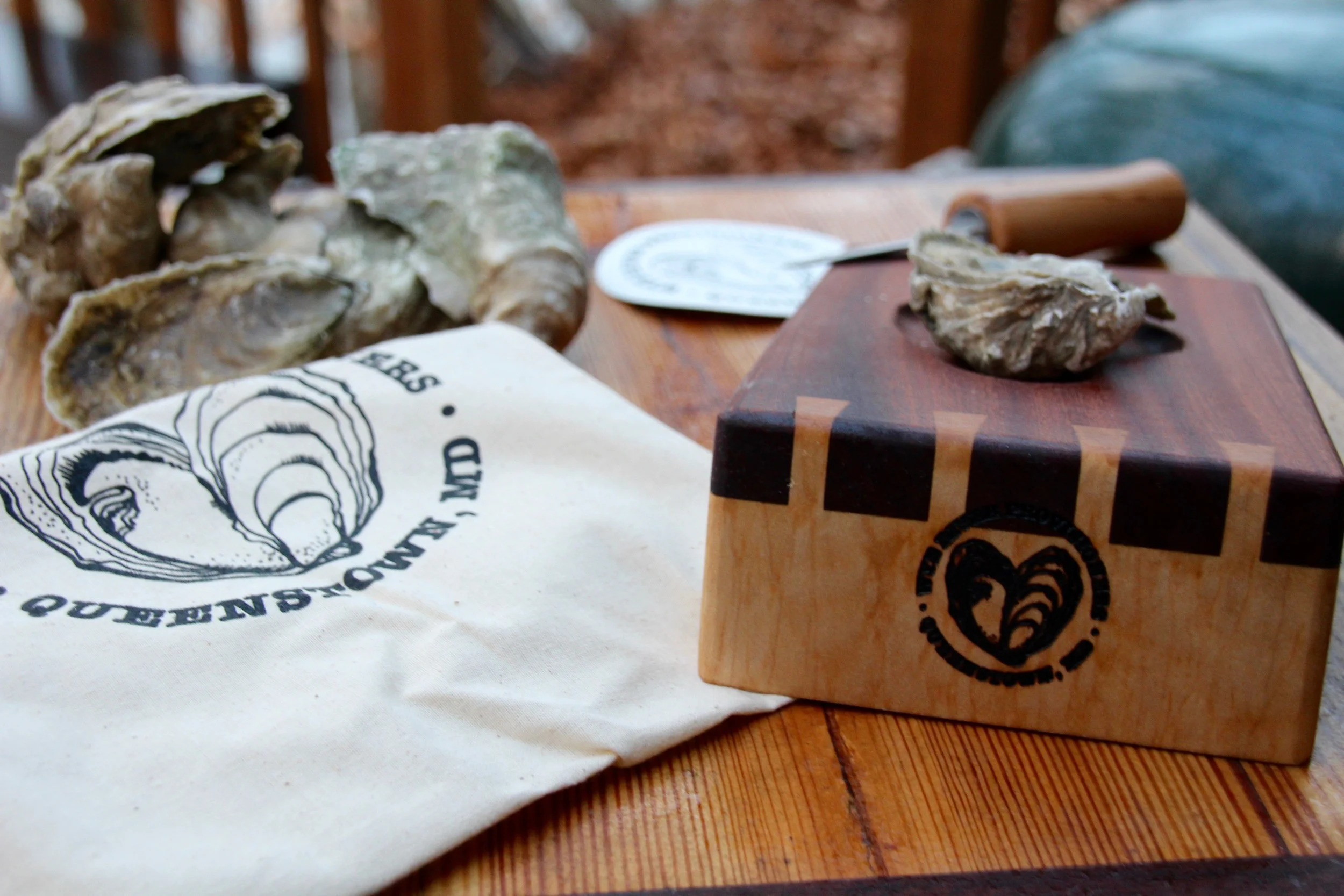 Thanks, Wye River Provisioners! I love my sexy new shucking board!