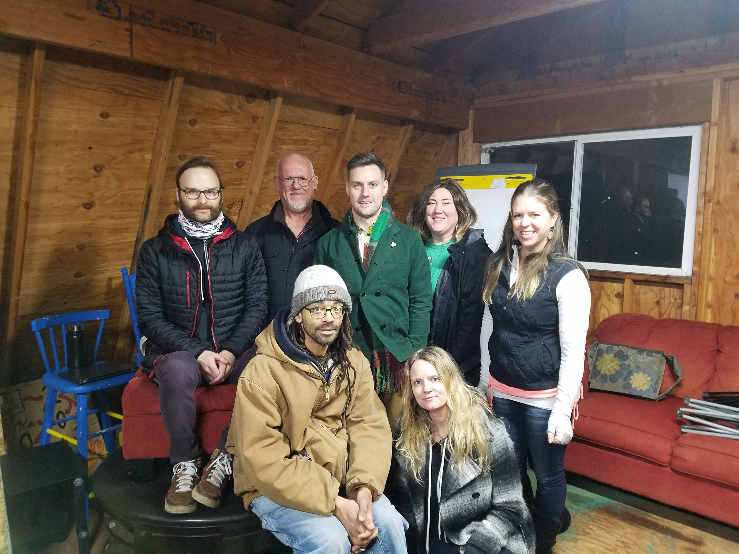 2019 Board of Directors (back row: Ryan, Dale, Harry, Sarah, Ariel; front row: Adrian, Danielle