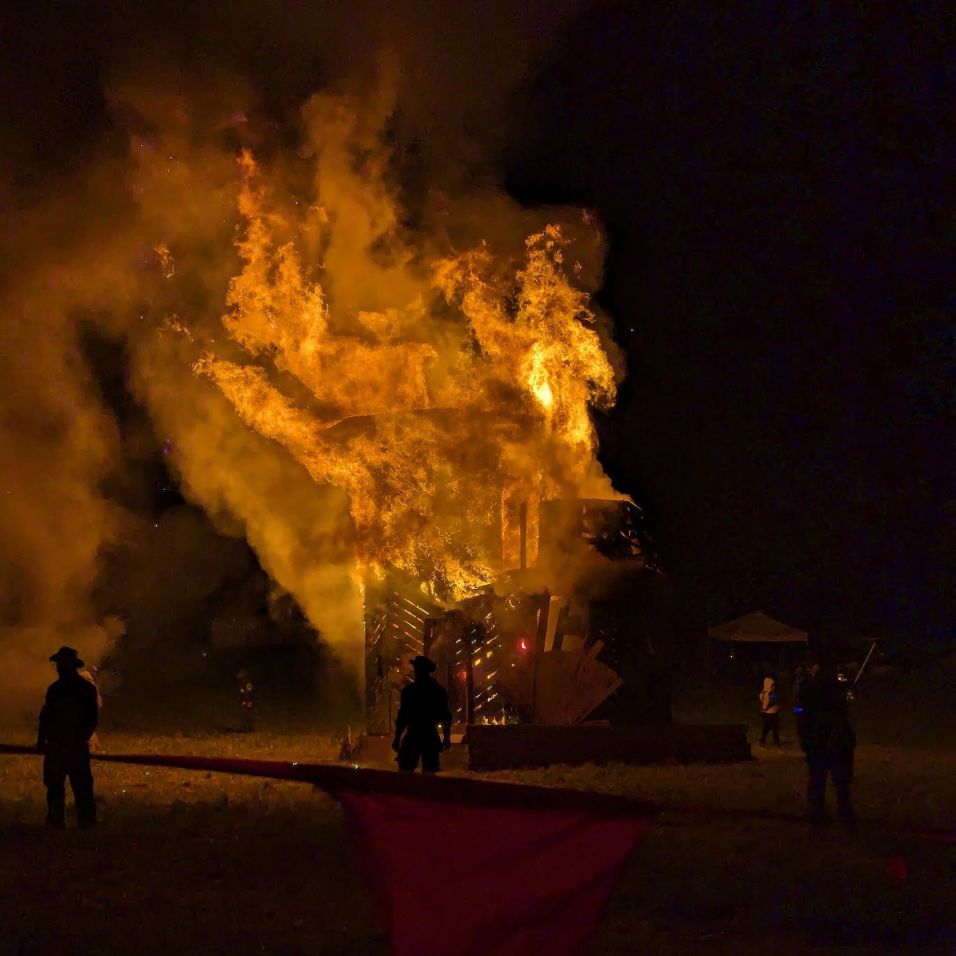 Suspension of solid-fuel fire at SOAK