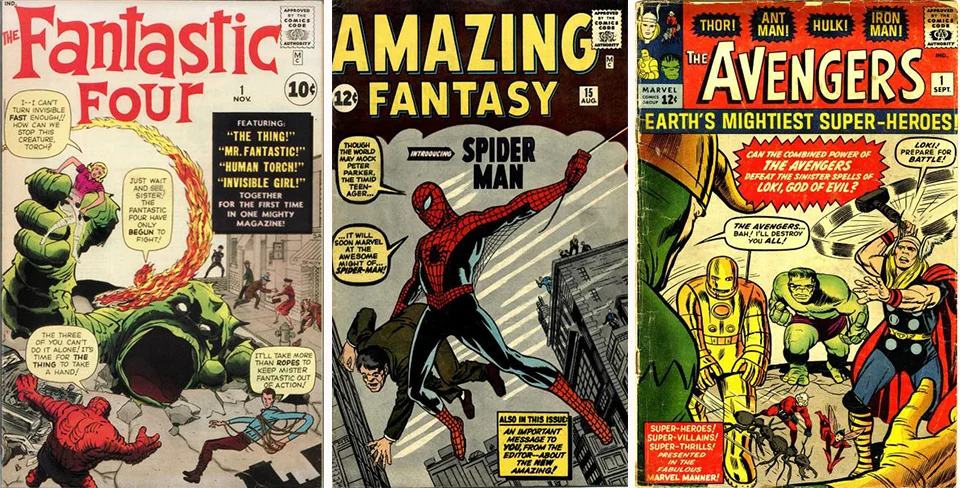 Comics of the Marvel Silver Age.