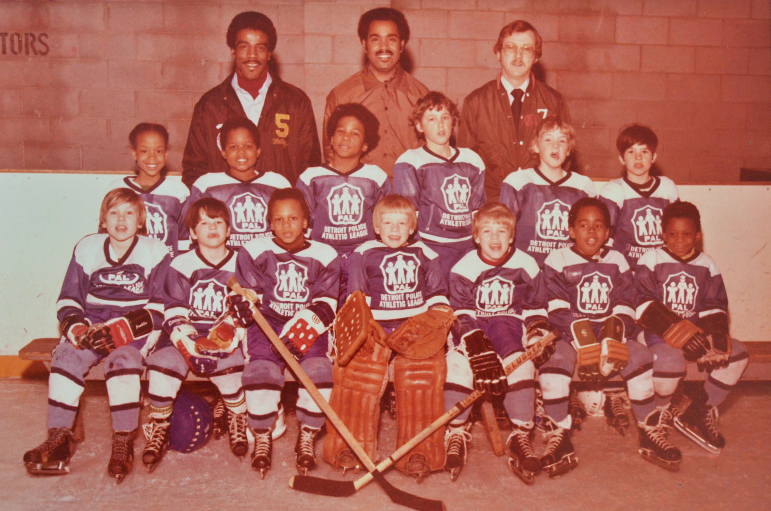 Little Rhea, the pacifist hockey player. "My father (Charles Combs, top center) was a hockey fanatic. He watched it all the time. That’s part of the reason I was so proud to be on the team; it was a way for us to connect." Photo courtesy of Rhea L. Combs.