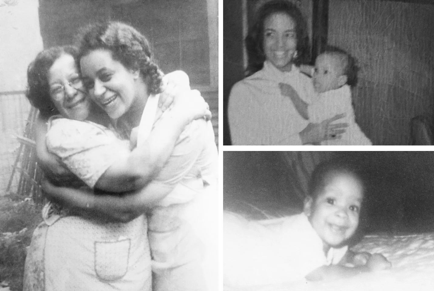 Generations: Fannie Bell Shackleford Martin embraces her daughter Frances Martin Suttles; Frances' daughter, Rita Suttles Combs embraces her youngest daughter; and baby Rhea. Photos courtesy of Rhea L. Combs.