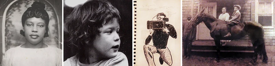 Mary Louise Reynolds; Elia Lyssy as a small boy; a sketch of Elia, the cinematographer by none other than Tony Bennett; a sepia-toned treasure, the family's old New Jersey homestead (a wedding gift from Delissa's Uncle Marvin) 