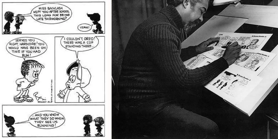 . The themes from Luther resonate today. Mr. Brandon at his drawing table. ©Brumsic Brandon, Jr. Art Trust. Images courtesy of Medialia Gallery.